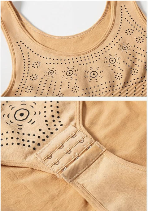 Shapewear body dam – ärmlös formande bodysuit i nylon med rund hals
