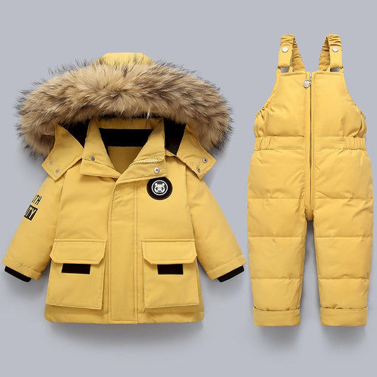 Varmt vinterset för barn – jacka och overall