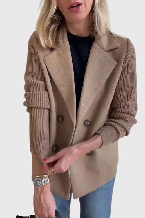 Dubbelknäppt blazer med figursytt snitt
