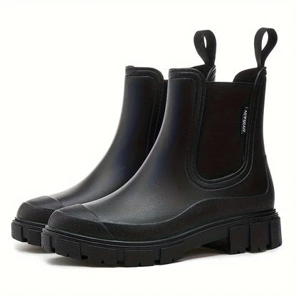 Bekväma chelsea boots dam med robust sula