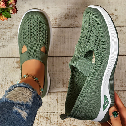 Ortopediska slip-on skor dam i textil med dämpad innersula