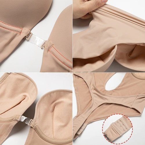 Backless bodyshaper dam med ryggöppning
