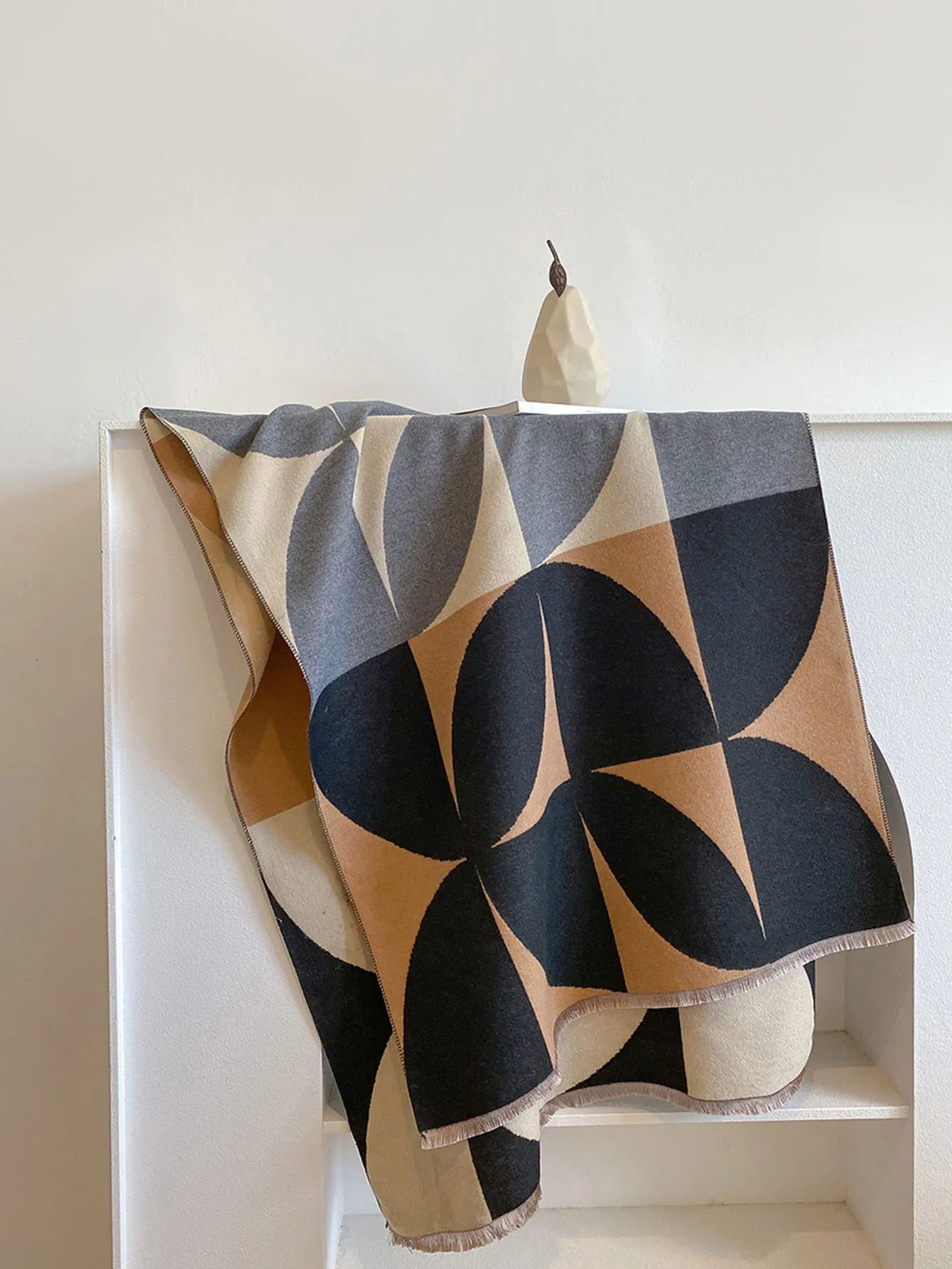Vändbar scarf dam i akryl