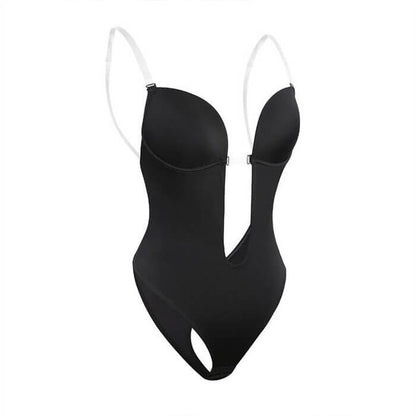 Backless bodyshaper dam med ryggöppning