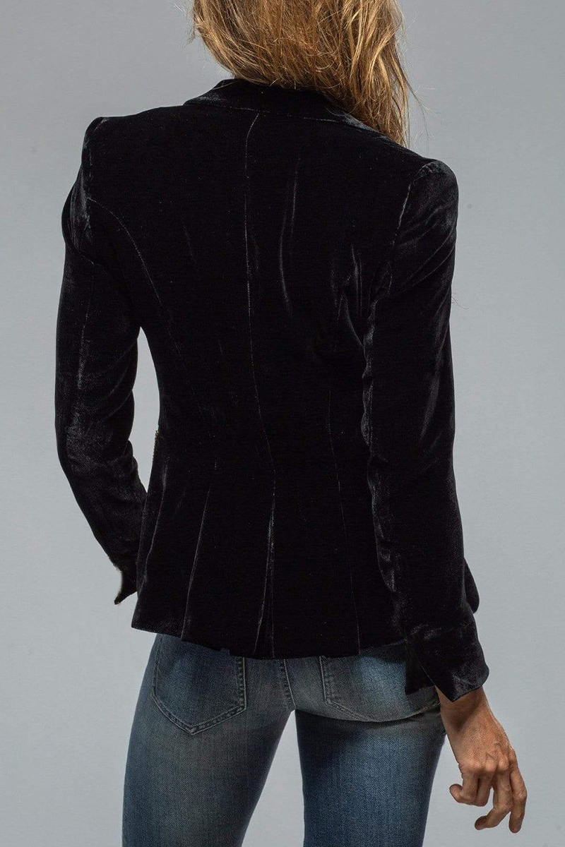 Slim fit blazer dam med enkelknäppning och klassiskt slag