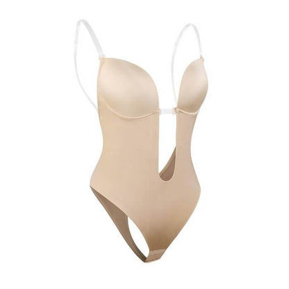 Backless bodyshaper dam med ryggöppning