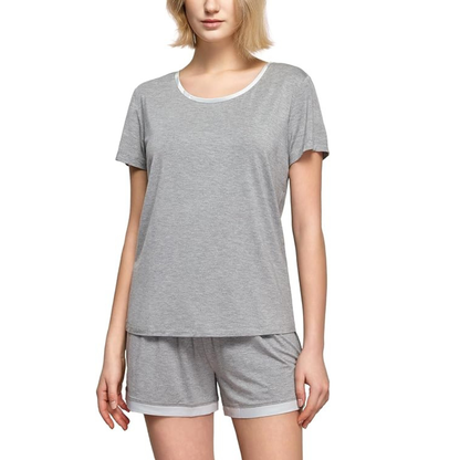 Pyjamas med korta ärmar i andningsbart material