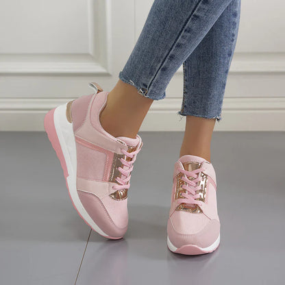 Bekväma damsneakers med dämpad sula