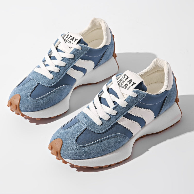 Retro damplatformsneakers med chunky-sula