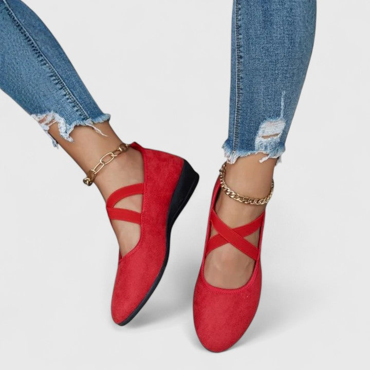 Bekväma damskor med slip-on