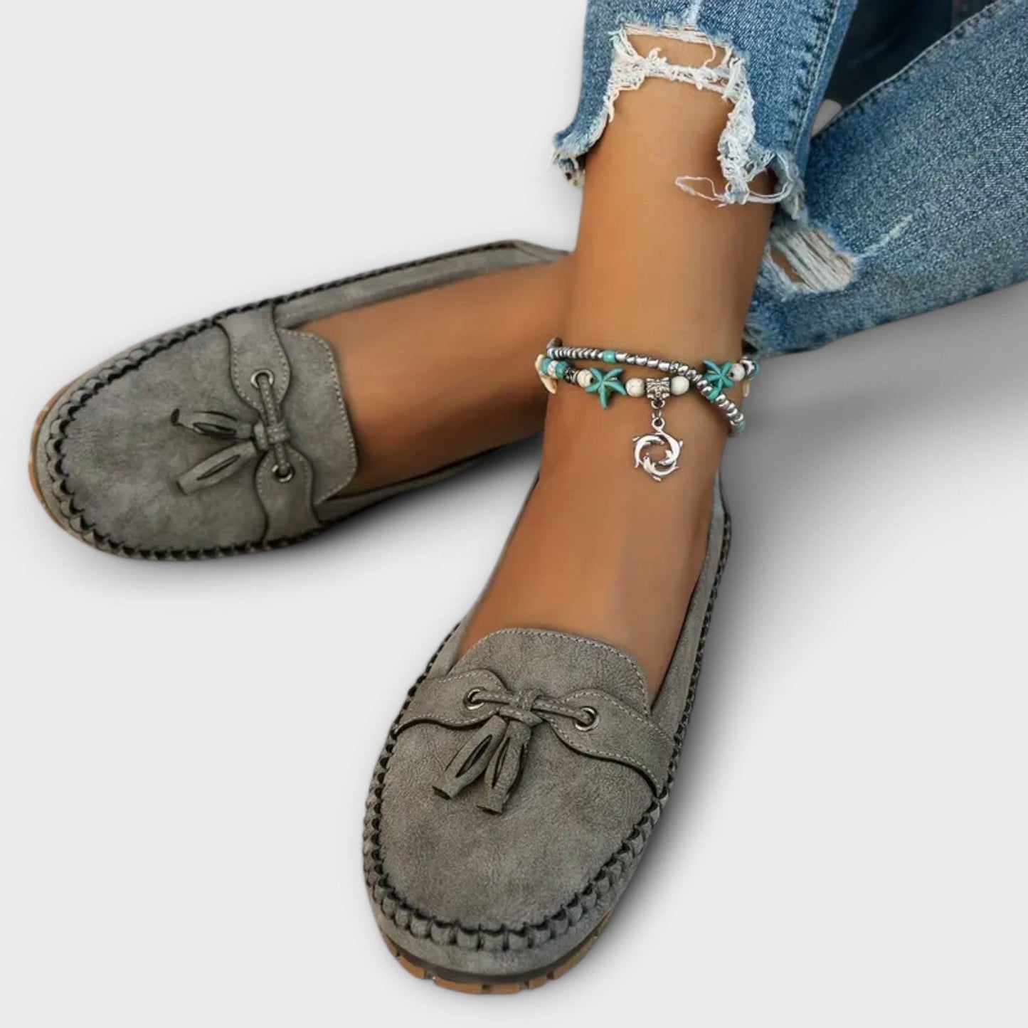 Damloafers med slip-on design