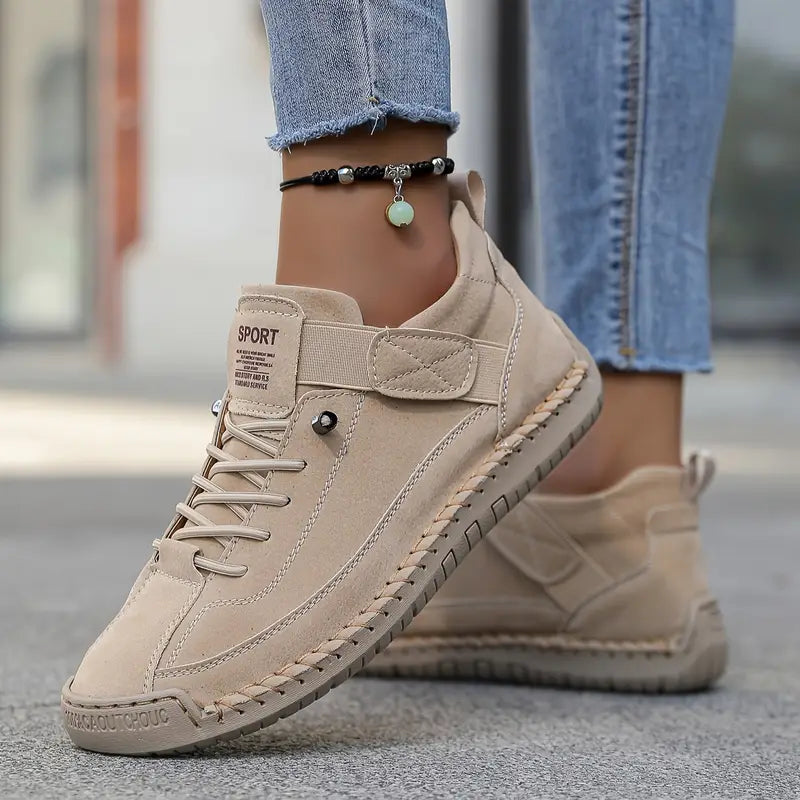 Bekväma damsneakers i textil med dämpad såla