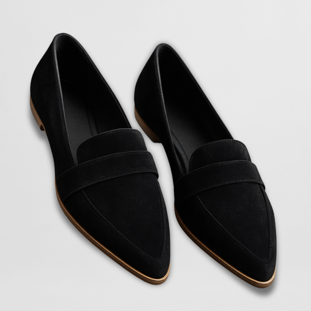 Loafers dam i mockaimitation med dämpad sula