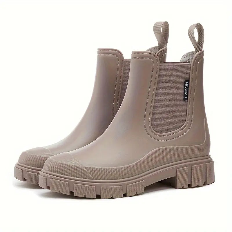 Chelsea boots dam med resgördel, brun