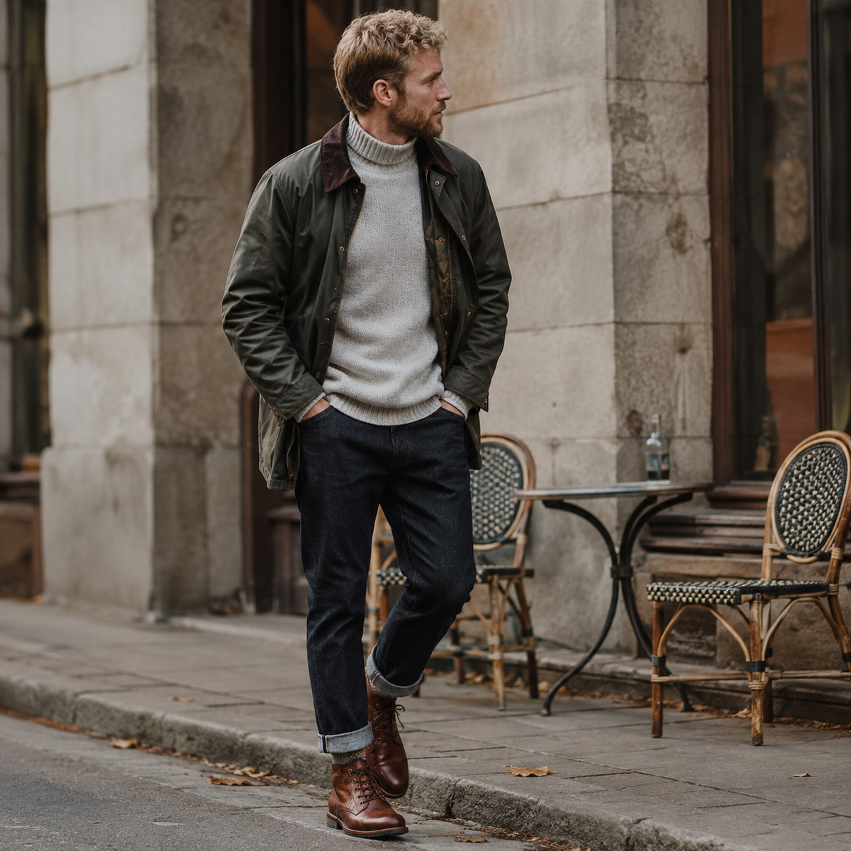 Vinterboots herr, textil — klassiska och varma för kalla dagar