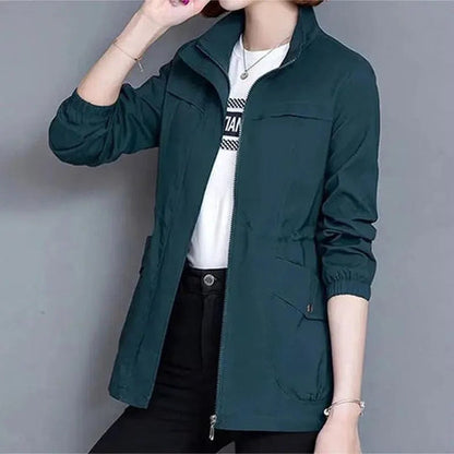 Lätt vattentät trench coat dam