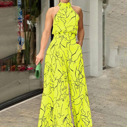 Mångsidig jumpsuit dam i polyester för jobb och fest