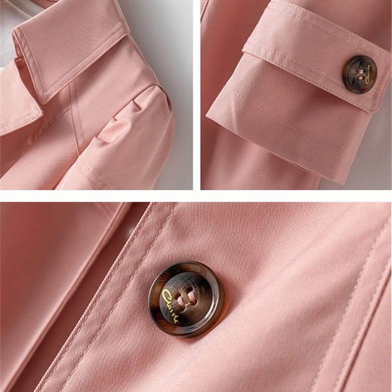 Trenchcoat dam i polyester