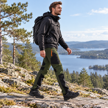 Friluftsbyxor herr, andningsbara — bekväma vandringsbyxor