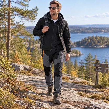 Friluftsbyxor herr, andningsbara — bekväma vandringsbyxor