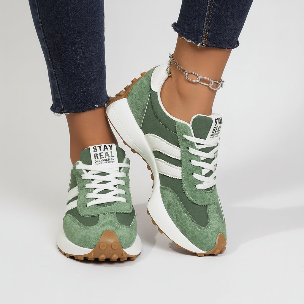 Lätta sneakers dam med dämpad sula