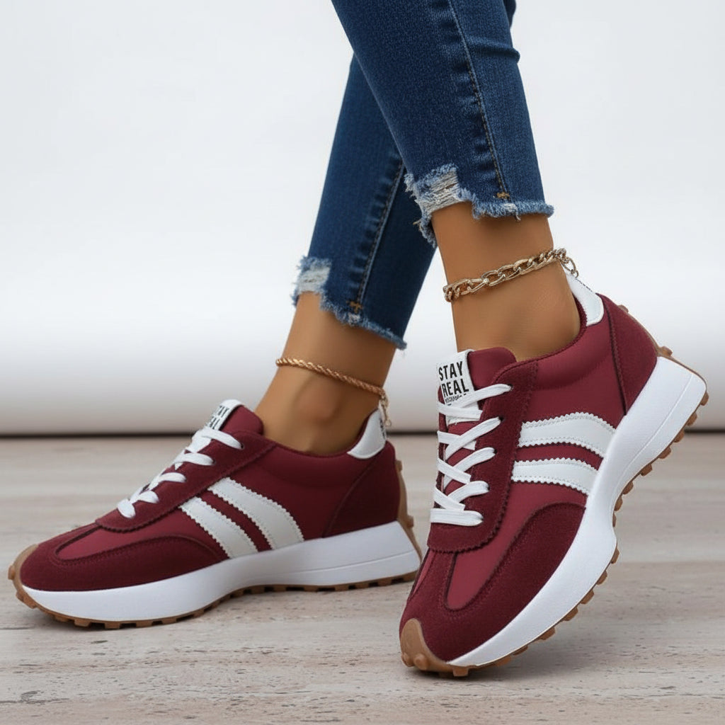 Lätta sneakers dam med dämpad sula