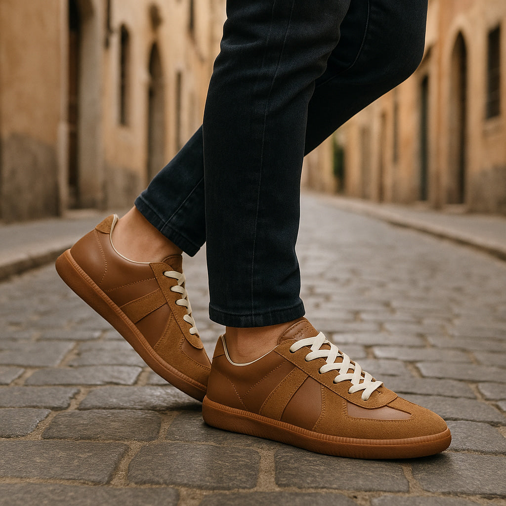 Vardagssneakers herr i textil