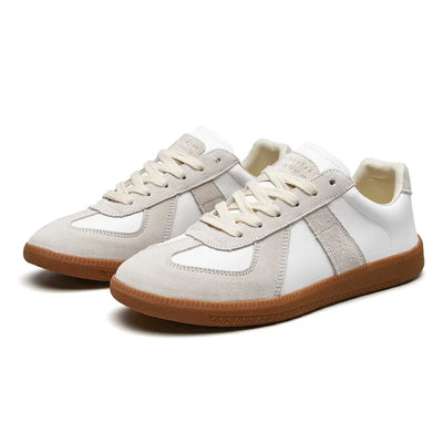 Sneakers herr, textil — snörade med halkfri och bekväm såla