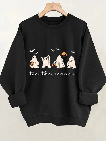 Sweatshirt dam, svart