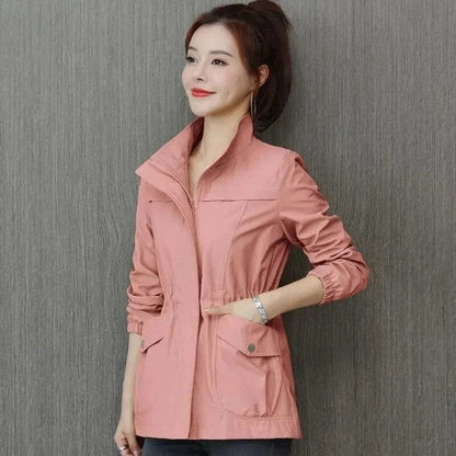 Lätt vattentät trench coat dam