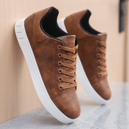 Veganska sneakers herr i textil – dämpad innersula och slitstark gummisåla