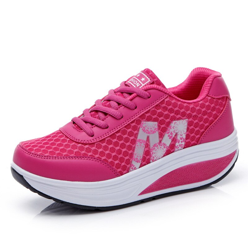 Korrigerande promenadsneakers dam i textil
