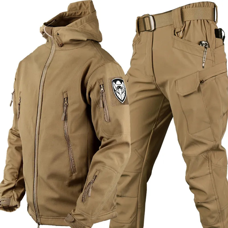 Friluftsjacka herr, khaki