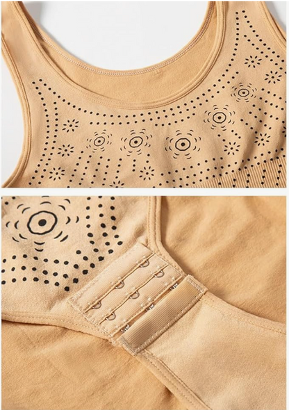 Shapewear body dam – ärmlös formande bodysuit i nylon med rund hals