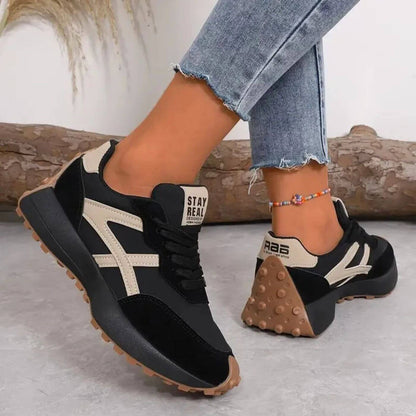 Låga sneakers dam i textil för vardag och promenader