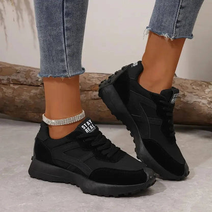 Bekväma låga sneakers dam i textil
