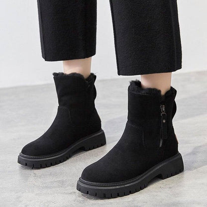 Varma damboots med pälsfoder