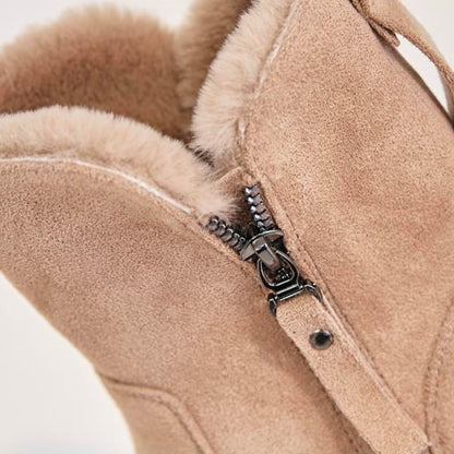 Varma damboots med pälsfoder
