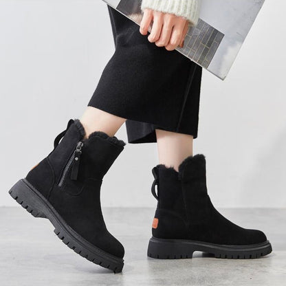 Varma damboots med pälsfoder