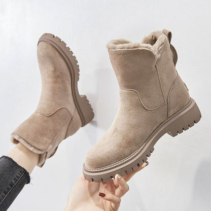 Varma damboots med pälsfoder