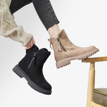Varma damboots med pälsfoder