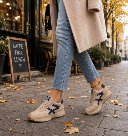 Sneakers dam, lätta — bekväma vardagsskor med dämpad sula