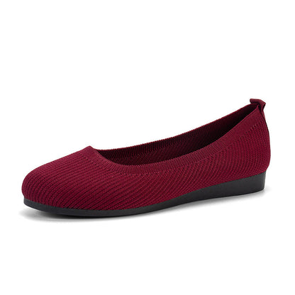 Slip-on skor dam i läderimitation