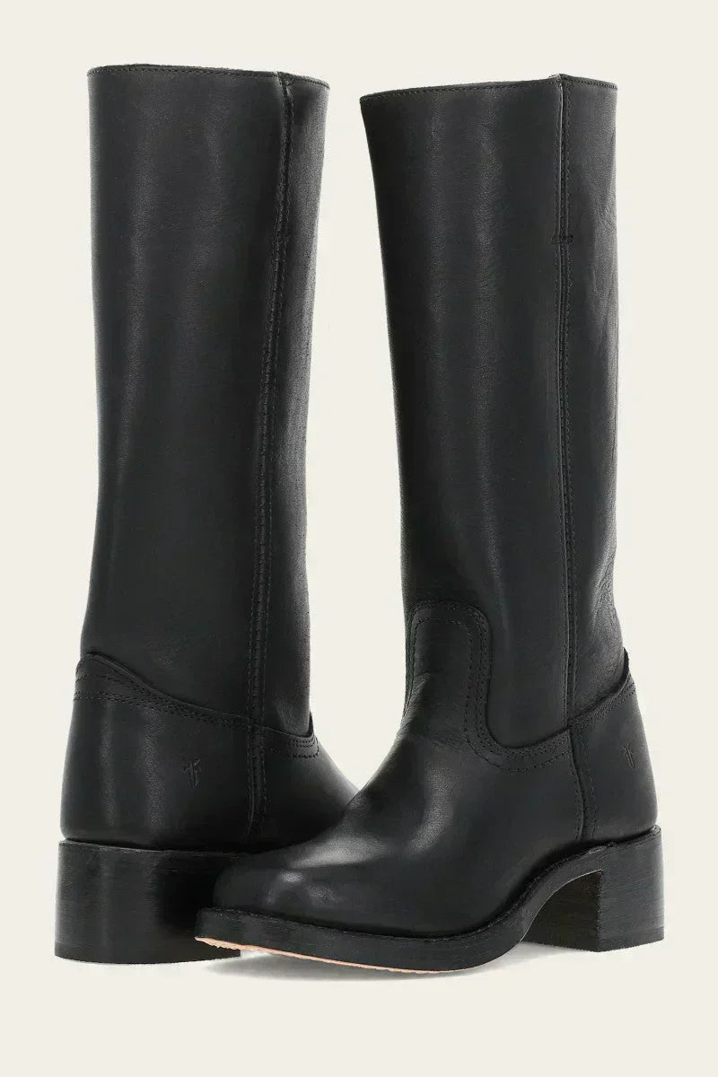 Vinterboots dam i läderimitation, modell 5
