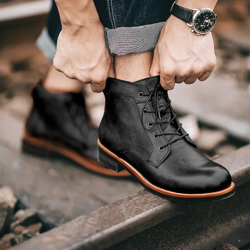 Klassiska vinterboots herr i textil