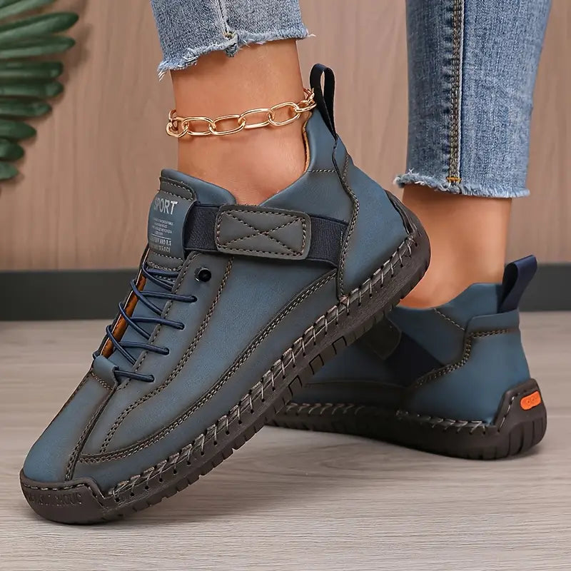 Stilrena sneakers dam i textil för vardag