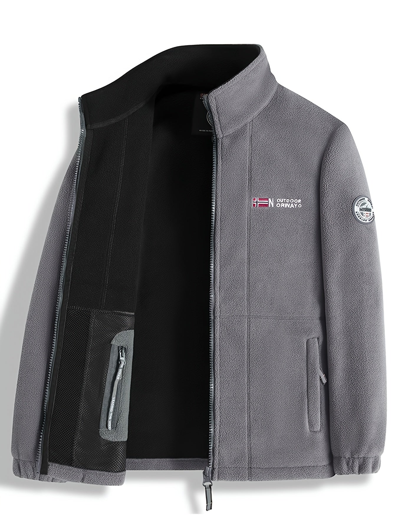 Lätt utomhusjacka herr i fleece