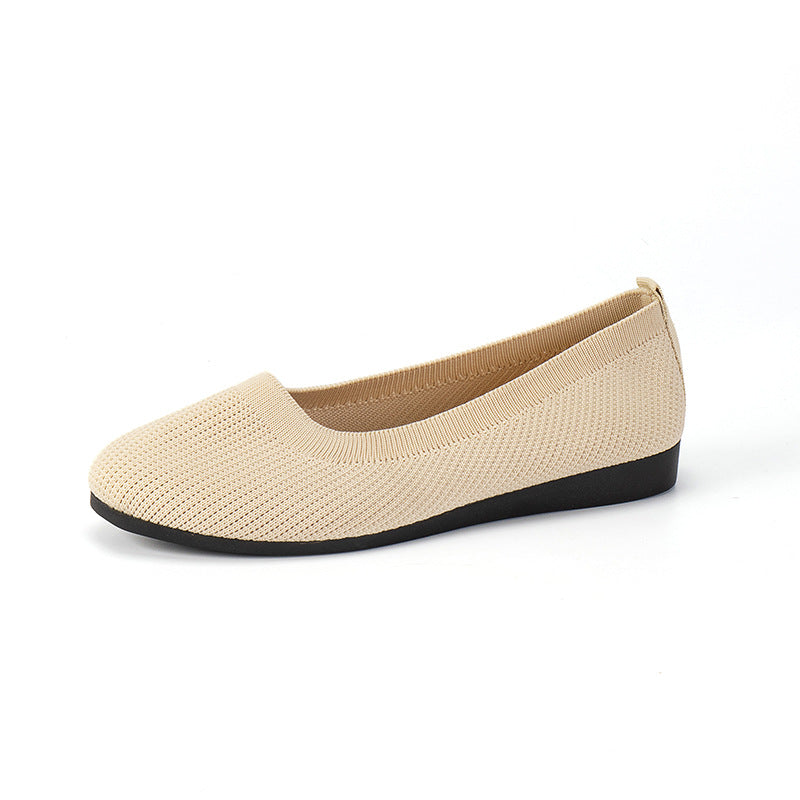 Slip-on skor dam i läderimitation