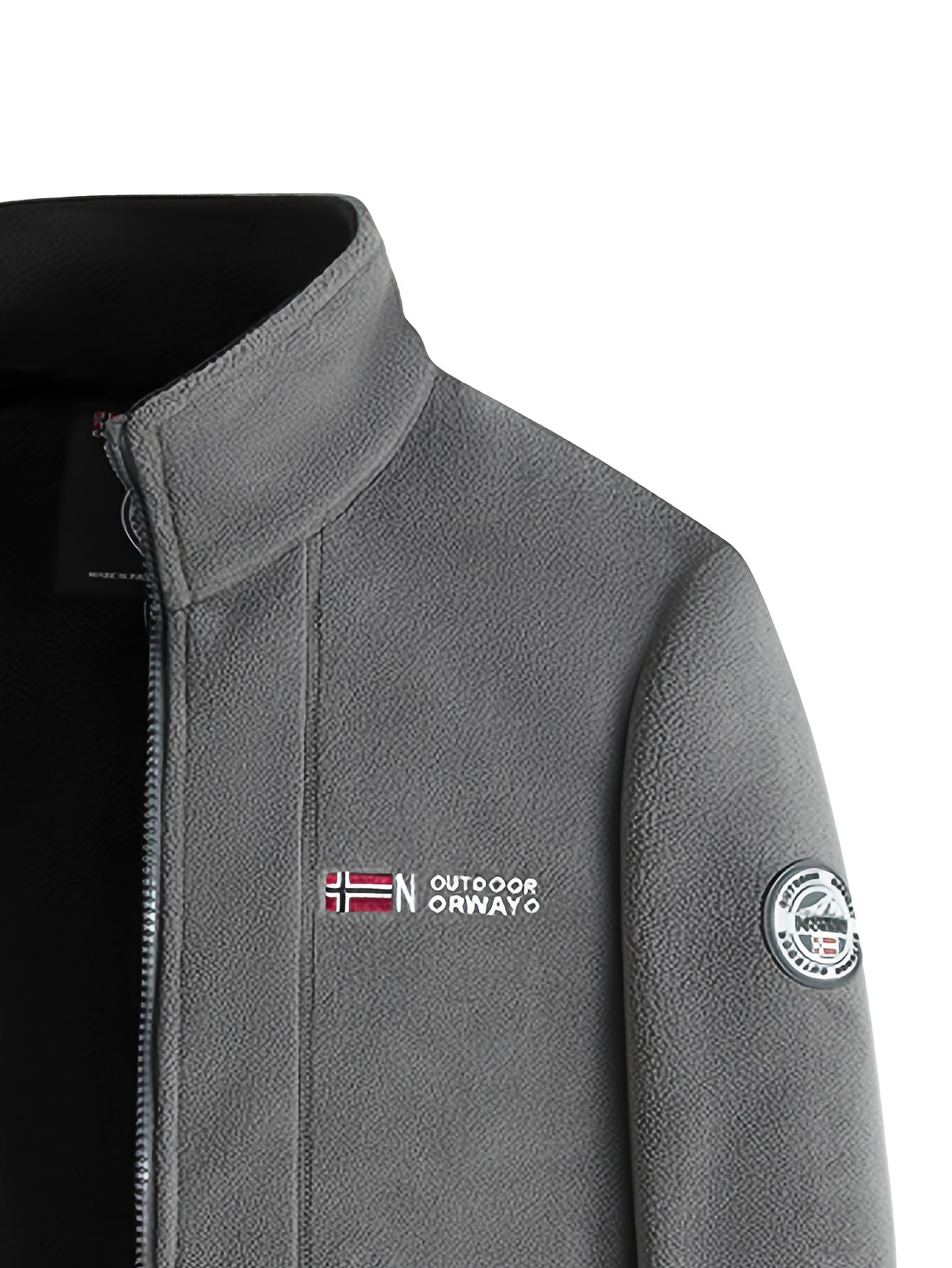 Fleecejacka herr – mjuk och varm utomhusjacka med hög skyddskrage