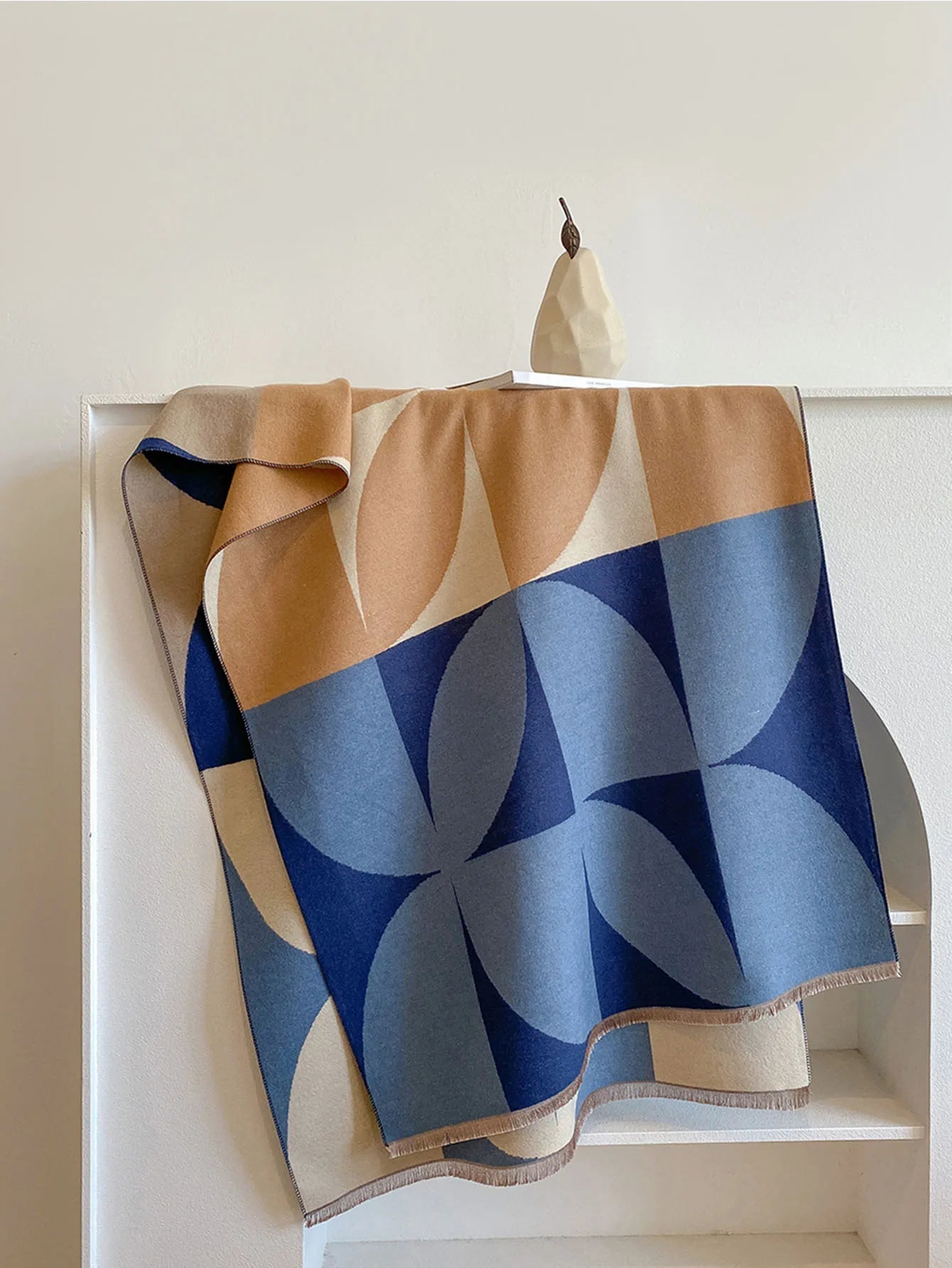 Vändbar scarf dam i akryl